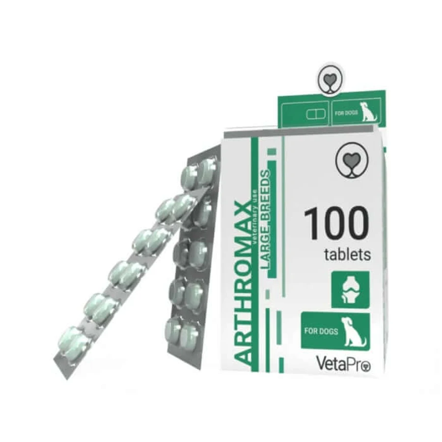 VETAPRO arthromax 100tab/cut soutien des articulations et du cartilage pour les chiens de grande race