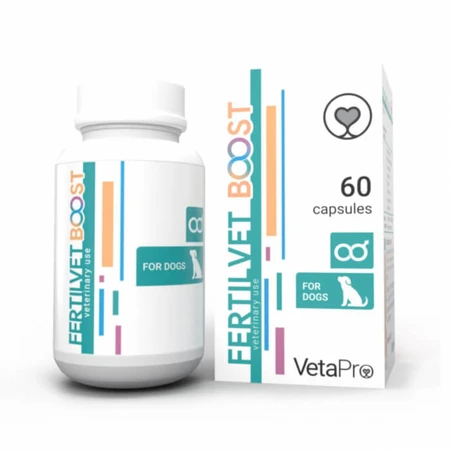 VETAPRO fertilvet boost 60caps/cut, fertility boost for male dogs