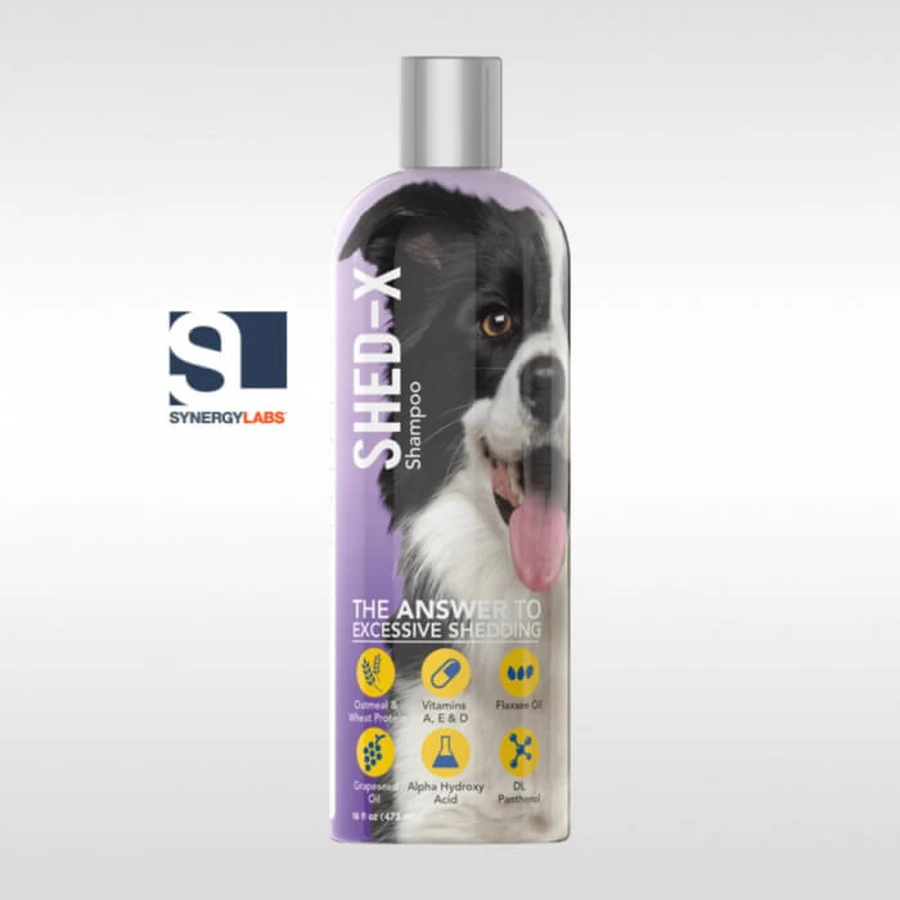 SHED-X anti-luiers shampoo voor honden, Synergy Labs, 473 ml