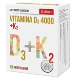 Vitamine D3 4000 IE en K2 150 µg, 30 capsules, Parapharm