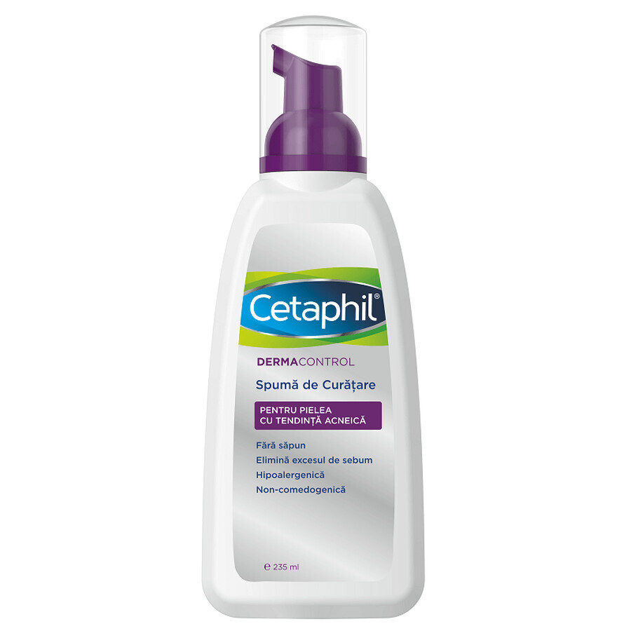 Spumă de curățare Dermacontrol, 235 ml, Cetaphil