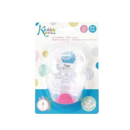 Sterilizator si cutie protectie suzeta roz, 1137K, Kiokids