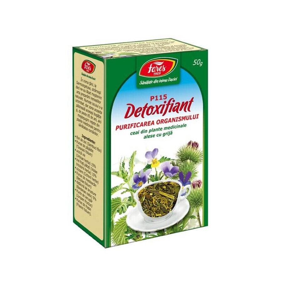 Entgiftender Tee zur Körperreinigung, P115, 50 g, Fares