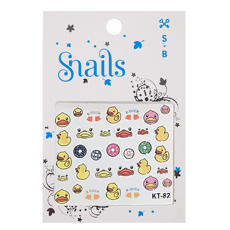 Stickere pentru unghii B Duck, Snails