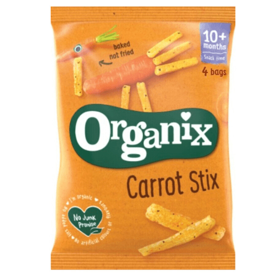 Bio Bio-Maisstäbchen mit Karotten, +10 Monate, 60g, Organix