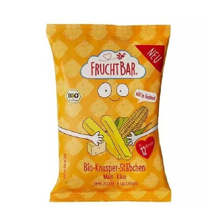 Sticks-uri organice cu brânză Cheddar, 90 g, Frucht Bar