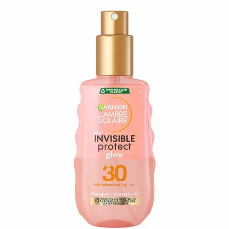 Garnier Ambre Solaire Invisible Protect Glow Transparent Waterproof Sunscreen Body Lotion SPF30 150ml