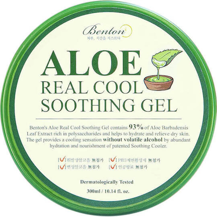 Benton Aloe Real Aloe Vera Feuchtigkeitsspendendes, regenerierendes Gel mit Aloe Vera für trockene Haut 300gr