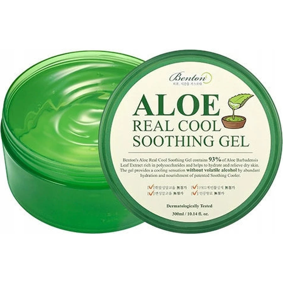 Benton Aloe Real Aloe Vera Feuchtigkeitsspendendes, regenerierendes Gel mit Aloe Vera für trockene Haut 300gr