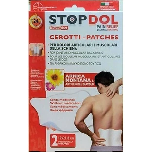 Pharmadoct StopDol StopDol Schmerzlinderung mit Arnika, Teufelskralle & Weide Heizung Patches 2pcs