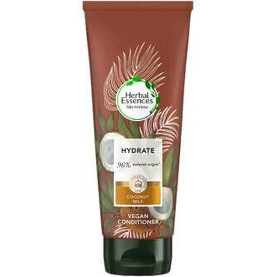 Herbal Essences Acondicionador Hidratante de Leche de Coco para Cabello Dañado 180ml