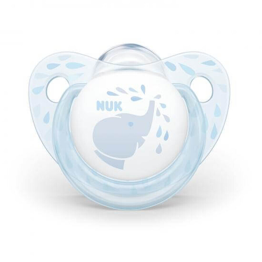 Suzete din silicon Baby Blue M2, 6-18 luni, Nuk