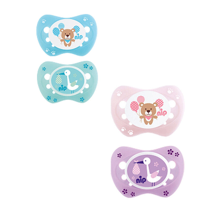 Miss Teeth pacifier no. 0, 2 pieces, Nip