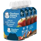 Apple, banana and strawberry puree pack, 6 months+, 4 x 90 g, Gerber