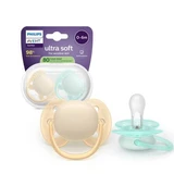 Philips Avent Ultra Soft Schnuller Philips Avent Ultra Soft Schnuller, Gelb/Grün, 0-6 Monate, SCF091/40, 2 Stück, Philips