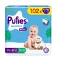 Luiers Mega Maxi Sensitive, Nr. 4, 9-14 kg, 102 stuks, Pufies