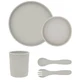Set completo de comida de silicona para bebé Platinum, Arena, 5 piezas, Kikka Boo