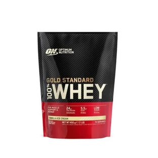 Wei-eiwitpoeder met vanillesmaak 100% Whey Gold Standard, 450 g, Optimum Nutrition