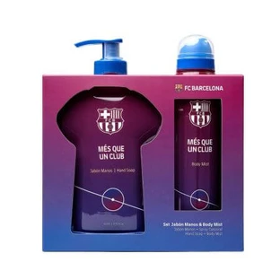 Set para hombre, jabón líquido y spray corporal, FC Barcelona