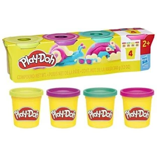 Set van 4 plasticine doosjes, 2 jaar+, Play Doh