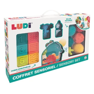 Juego de juguetes sensoriales Jungle, 10 meses+, Ludi