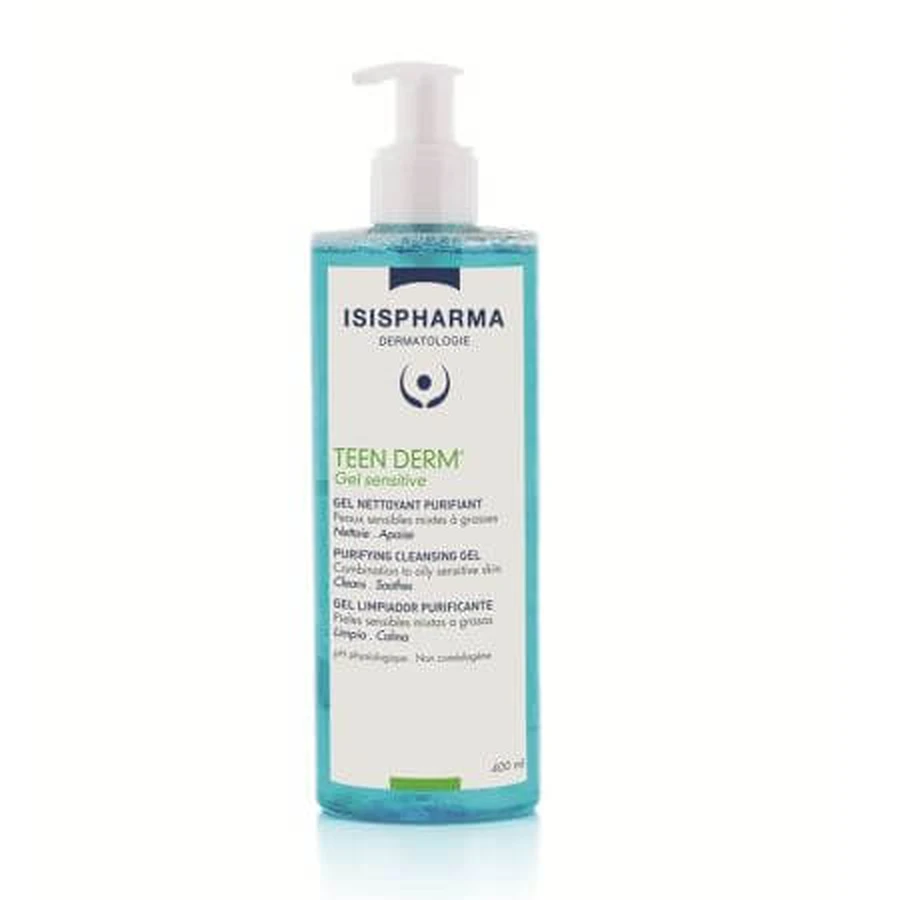 Reinigendes Reinigungsgel, Teen Derm Sensitive, 400 ml, IsisPharma