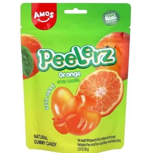 Peelerz Gummy Orange Orange Jellies, 65 g, Amos