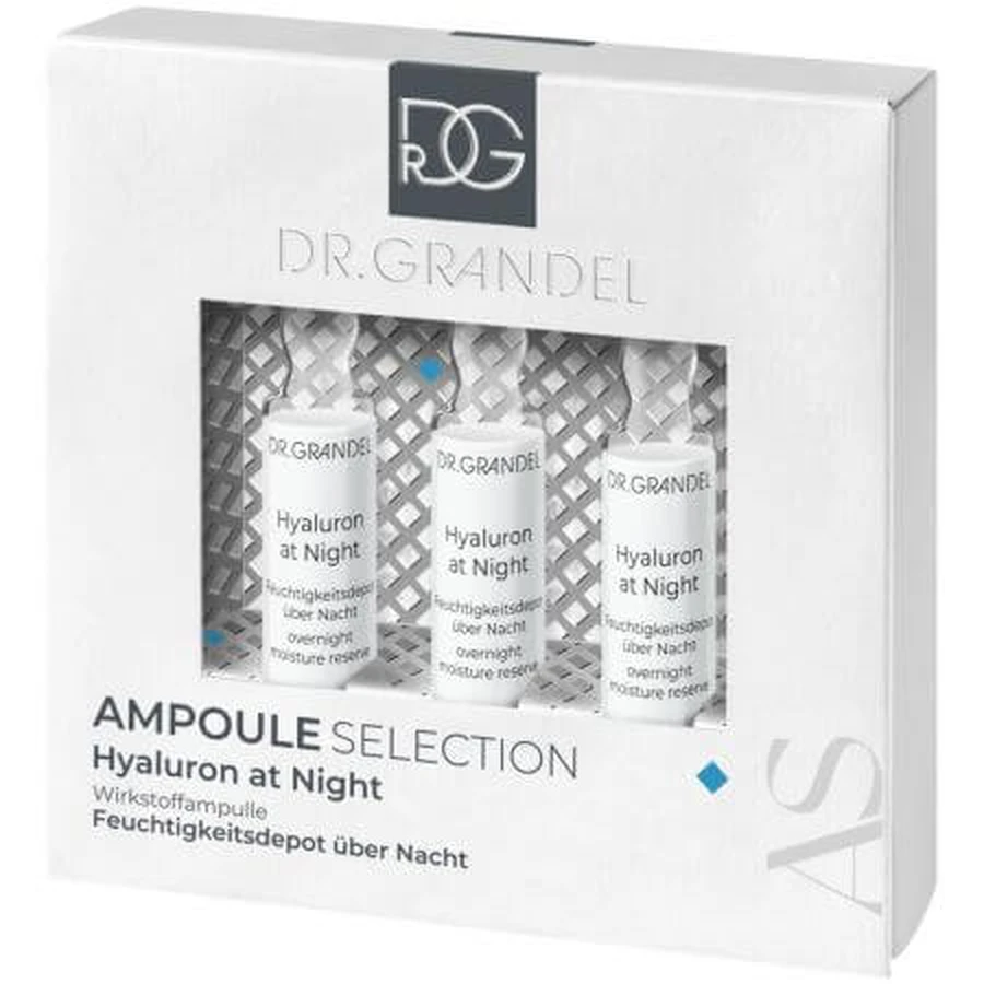 Hyaluron Nacht Actief Concentraat Flacon Set 3x3 ml, Dr Grandel