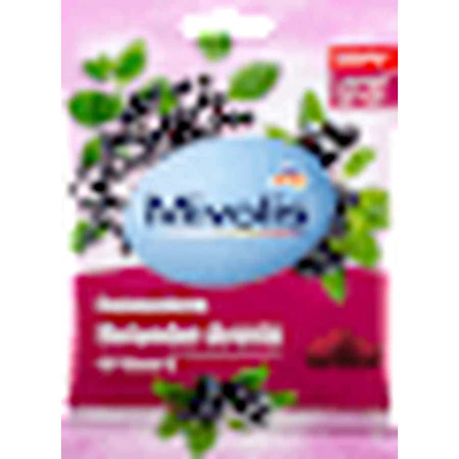 Mivolis Zuckerfreie Halsbonbons mit schwarzer Johannisbeere und Aronia, 75 g