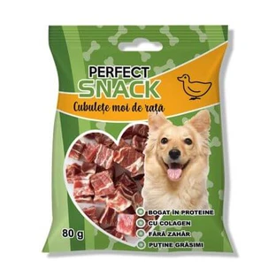 Soft duck cubes for dogs, 80 g, Perfect Snack
