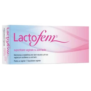 Vaginale zetpillen met melkzuur Lactofem, 7 stuks, Anton Hubner