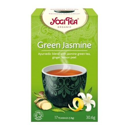 Grüner Jasmintee, 17 Portionsbeutel, Yogi Tea