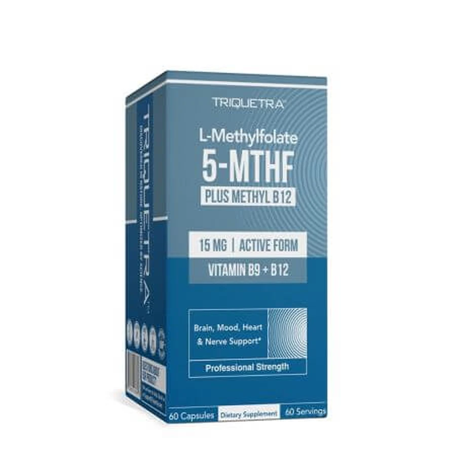 L-metilfolato 5-MTHF, 60 cápsulas, GNC