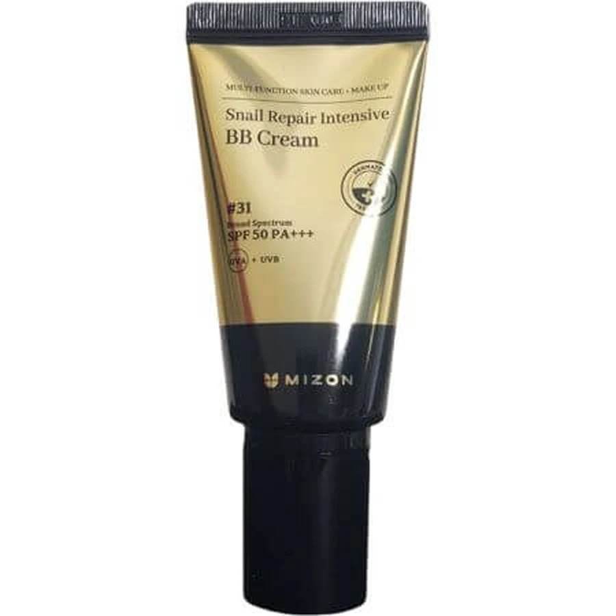 Gezichtscrème met slakkenslijmextract SPF 50 PA+++++ BB Cream, tint 31, 50 ml, Mizon