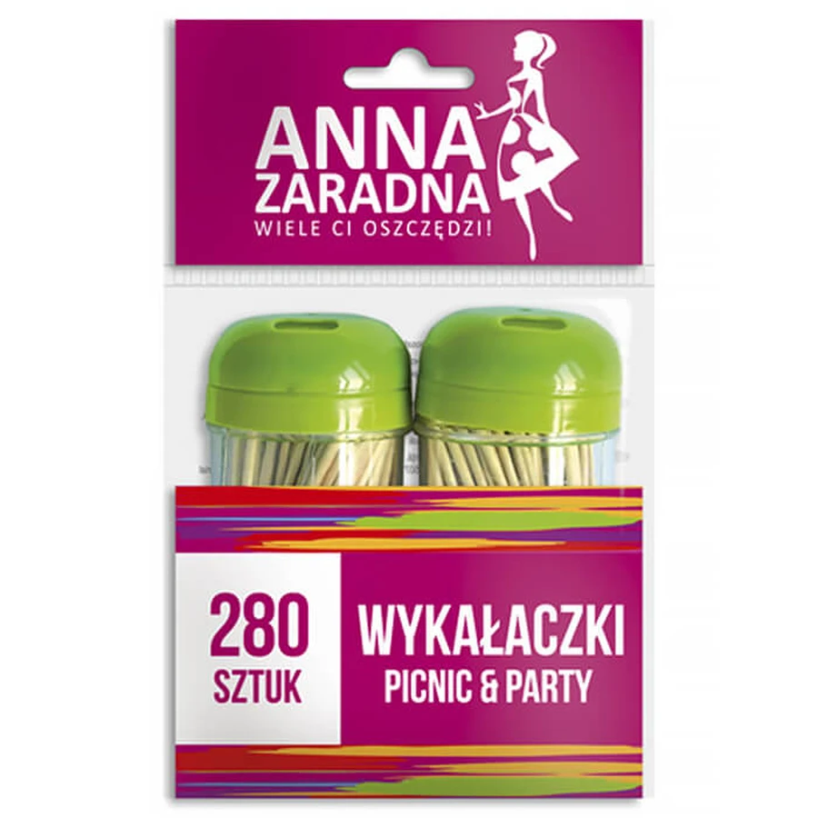 Anna Zaradna, tandenstokers in een bakje, 2 x 140 stuks
