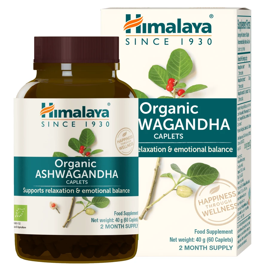 Himalaya Organic Ashwagandha set, 2 x 60 tabletten