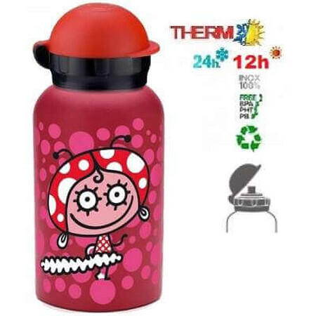 Termos Hit inox cu ventil Sport Flamenquita, 350ml, Laken