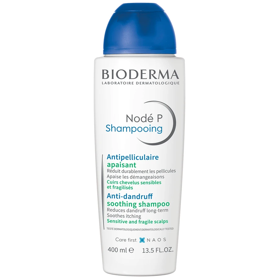 Bioderma Node P Shampooing Apaisant, verzachtende antiroosshampoo voor de gevoelige hoofdhuid, 400 ml