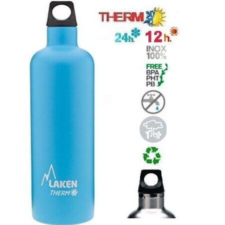 Termos inox bleu futura, 500ml, Laken