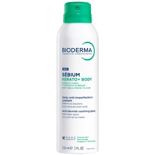 Bioderma Sebium Kerato+ Body, beruhigendes Spray gegen Hautunreinheiten, 150 ml