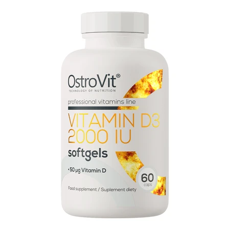 OstroVit Vitamine D3 2000 IE, 60 capsules