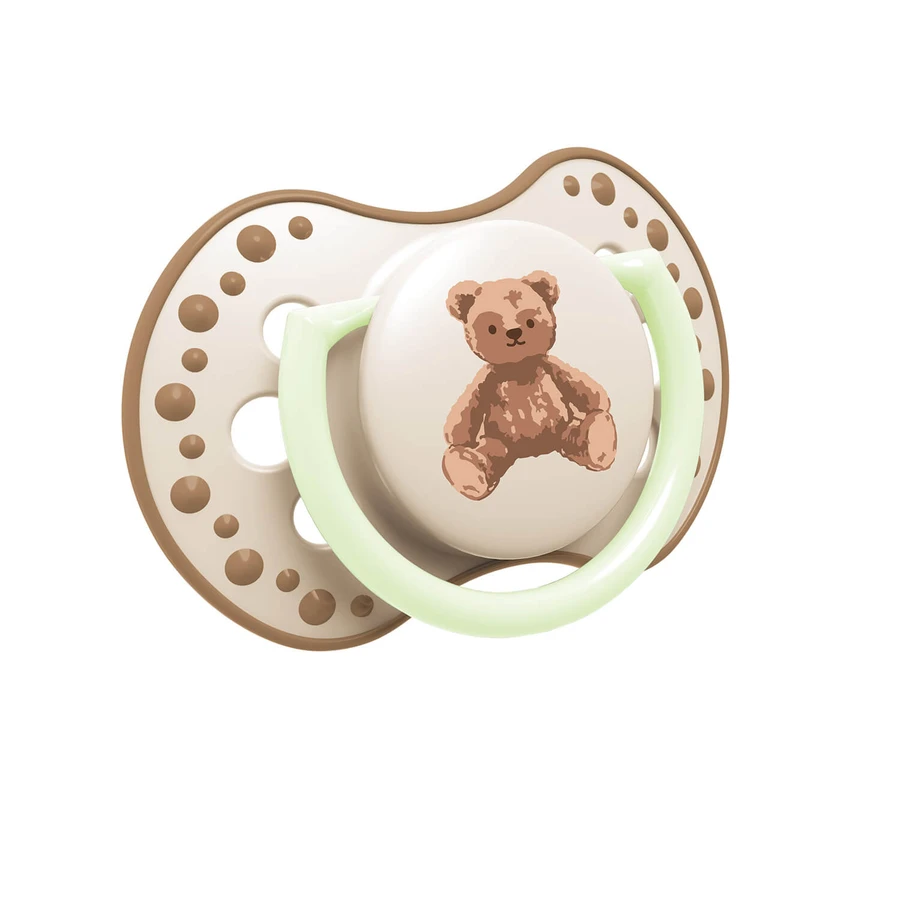 Lovi, fopspeen, 6-18 maanden, silicone, dynamisch, Teddy Love, 2 stuks