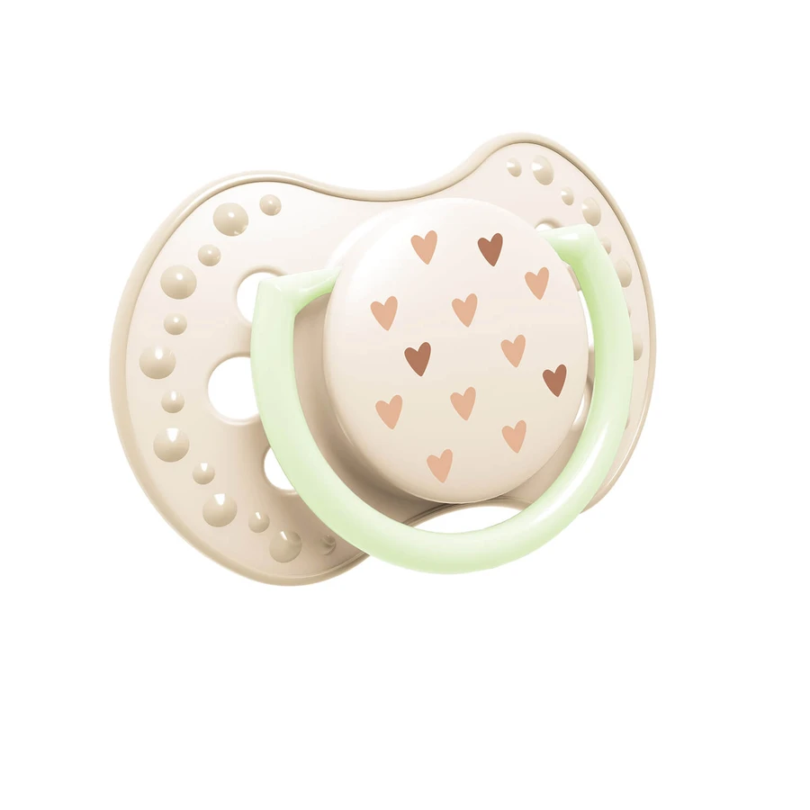 Lovi, fopspeen, 6-18 maanden, silicone, dynamisch, Teddy Love, 2 stuks