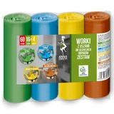 Anna Zaradna, Beutel mit Ohren zur Mülltrennung, Set, 60 l, 4 Rollen x 16 Stück