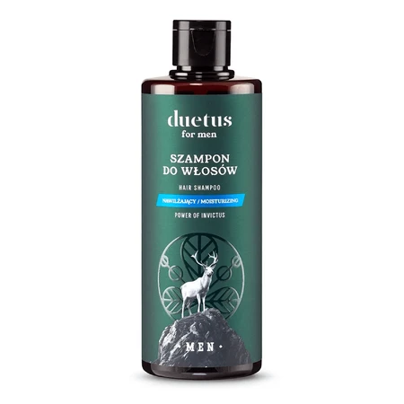 Duetus For Men Power Of Invictus set, gel de ducha, 300 ml + champú para el cabello, 300 ml + crema facial, 50 ml ENVASE DEFECTUADO