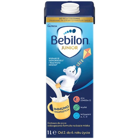 Bebilon Junior Trinkset, angereicherte Milchnahrung für Kinder von 2-6 Jahren, 3 x 1 l + CzuCzu, Tiere Kreative Spiele mit radierbarem Markierstift, ab 3 Jahren gratis
