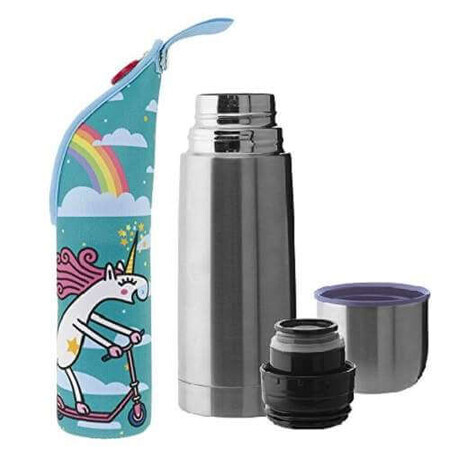 Termos inox cu husă termică Unicorn, 350 ml, Laken