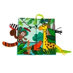 Dumel Jolly Baby, sensorisch boekje, Jungle Dieren Staarten, vanaf de geboorte, 1 stuk