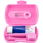 Curaprox Kids, set de viaje, rosa