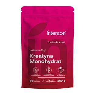 Intenson Kreatin-Monohydrat, Erdbeer-Kohlensäure-Geschmack, 260 g